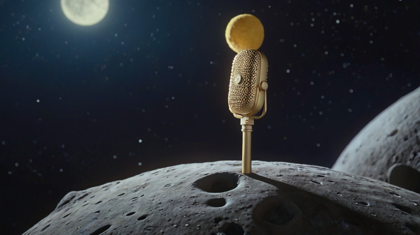 Micr´fono sobre una luna