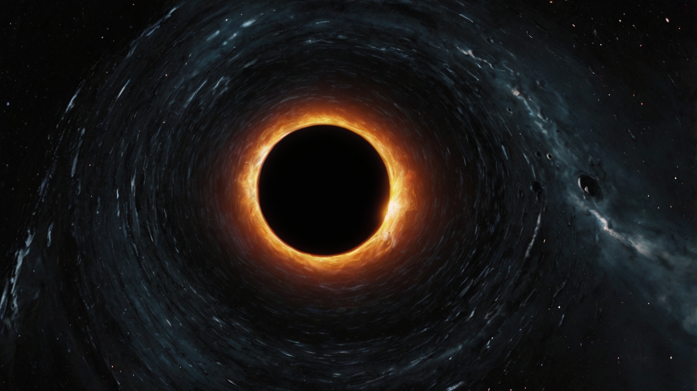 Agujero negro visto de lejos